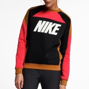 Nike Black, Red, and Brown Sweatshirt